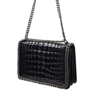 Zara croc print chain bag